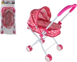 Carrozzina profonda per bambole – in tessuto, leggera e pieghevole