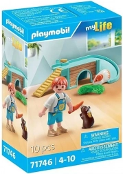 PLAYMOBIL ragazzo con cavie e casetta per roditori