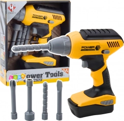 Trapano Avvitatore Interattivo con Luce LED e Punte Intercambiabili