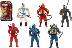 Action figure ninja con accessori 10 cm