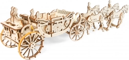 Ugears carrozza reale – puzzle meccanico 3D in legno