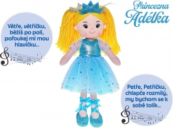 Bambola principessa Adélka 35 cm che canta in ceco