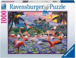 Puzzle Ravensburger Pink Flamingos 1000 pezzi