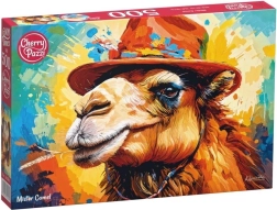Puzzle CHERRY PAZZI – cammello con cappello, 500 pezzi