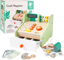 Registratore di cassa giocattolo in legno per bambini Classic World