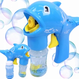 Pistola spara-bolle a forma di delfino con serbatoio e 2 ricariche