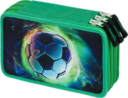 Astuccio scolastico a tre piani Palla da calcio