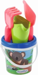 Secchiello con koala e annaffiatoio – set da sabbia 12 cm