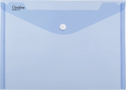 Busta con bottone a pressione A4 OPALINE, blu (confezione da 5 pz)