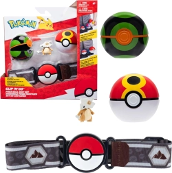 Pokemon clip 'n' go: set da allenatore con cintura, poké ball e mini-figura di cubone