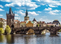 Praga – vista sul Ponte Carlo, puzzle da 1000 pezzi