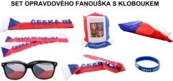Set da tifoso Repubblica Ceca con cappello