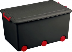 Scatola portagiochi multifunzionale su ruote Tega grigia