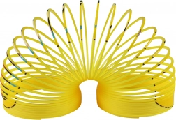 Molla magica con smile – spirale antistress gialla