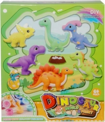Set creativo calchi in gesso di dinosauri da colorare