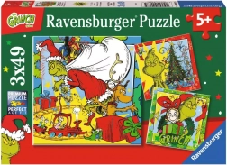 Puzzle Ravensburger Grinch 3x49 pezzi