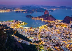 Puzzle ENJOY Rio de Janeiro di notte, Brasile – 1000 pezzi