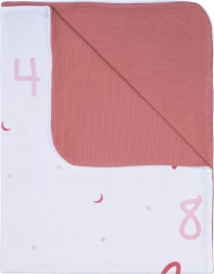 Coperta Bubaba Il mio primo anno roseo e bianco