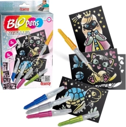 Blopens pennarelli soffia-colore metallizzati, set da 8 pezzi