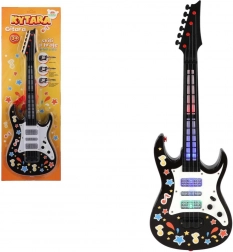 Chitarra elettrica per bambini con luci e suoni, 53 cm, con tracolla
