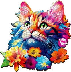 Puzzle in Legno Gatto 500 Pezzi