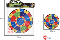 Bersaglio sicuro per lanci con palline in velcro 28 cm