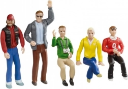 Figure spettatori 1:32 – set di 5 personaggi con parti mobili