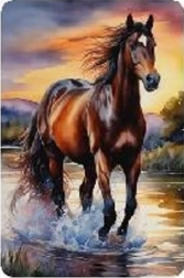 Mosaico di diamanti - Cavallo al galoppo