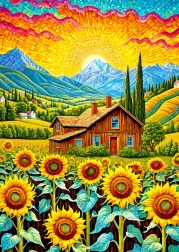 ENJOY Puzzle Casa dei Girasoli – 1000 pezzi