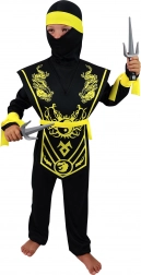 Costume da bambino Ninja Giallo taglia M