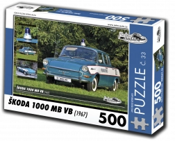 Puzzle Retro-auto Škoda 1000 MB VB (1967) 500 pezzi