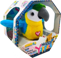 Steppos Happy Yappers pappagallo blu – peluche interattivo da polso