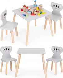 Tavolino per bambini e 2 sedie Koala ECOTOYS