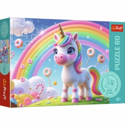 Puzzle Trefl 60 pezzi – Mondo di zucchero dell’unicorno
