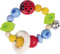 Anello motorico tattile Coccinella Goki con sonaglio