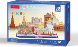 puzzle 3D city line mosca
