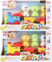 Trenino divertente con animaletti a batteria