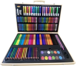 Valigetta da pittura in legno – set creativo artistico 180 pz