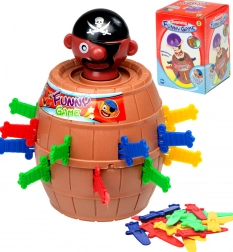 Gioco di abilità Pirata impazzito nel barile 9 × 9 × 12,5 cm