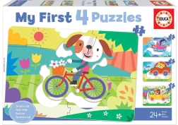 I miei primi puzzle mezzi di trasporto 4 in 1