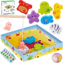 Gioco di pesca magnetico in legno TOOKY TOY per bambini