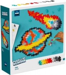 plus-plus puzzle per numeri – spazio, 500 pezzi