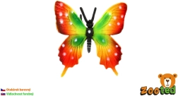 Farfalla macaone tropicale in plastica colorata - 1 pezzo