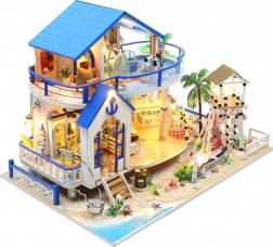 Casa in miniatura Leggenda del Mare Blu – kit creativo con illuminazione LED