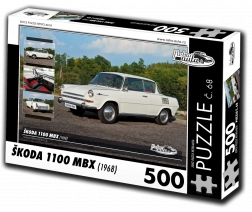 RETRO-AUTA Puzzle Škoda 1100 MBX 500 pezzi