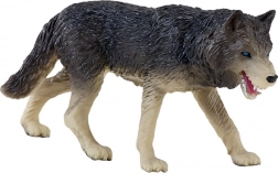 mojo figurina lupo dei boschi – modello realistico dipinto a mano