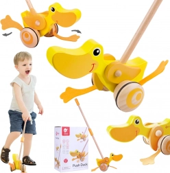 Anatroccolo di legno a spinta su bastone Classic World