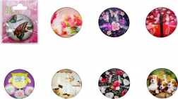 Magnete 3D in vetro Mix