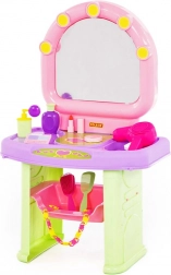 tavolo da toeletta cosmetico per bambini con specchio vanity
