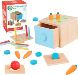 Woopie Green giocattolo educativo in legno con cassetto Montessori